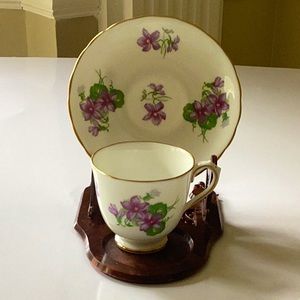 Royal Chelsea Demitasse Cup and Sauce with Stand, Giftware